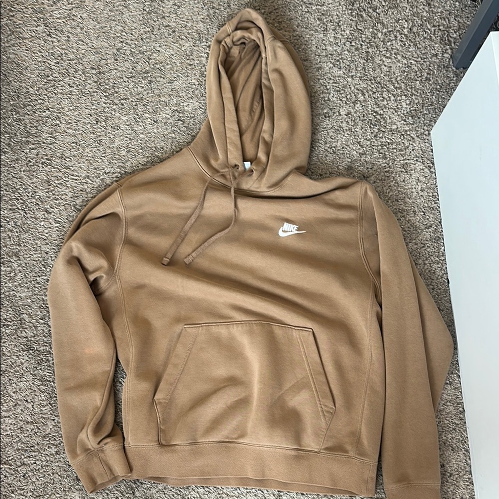 Nike Men's Tan Hoodie